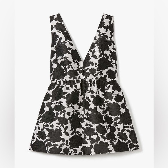 Kate Spade Bicolor Floral Soirée Top NWOT - Picture 3 of 9